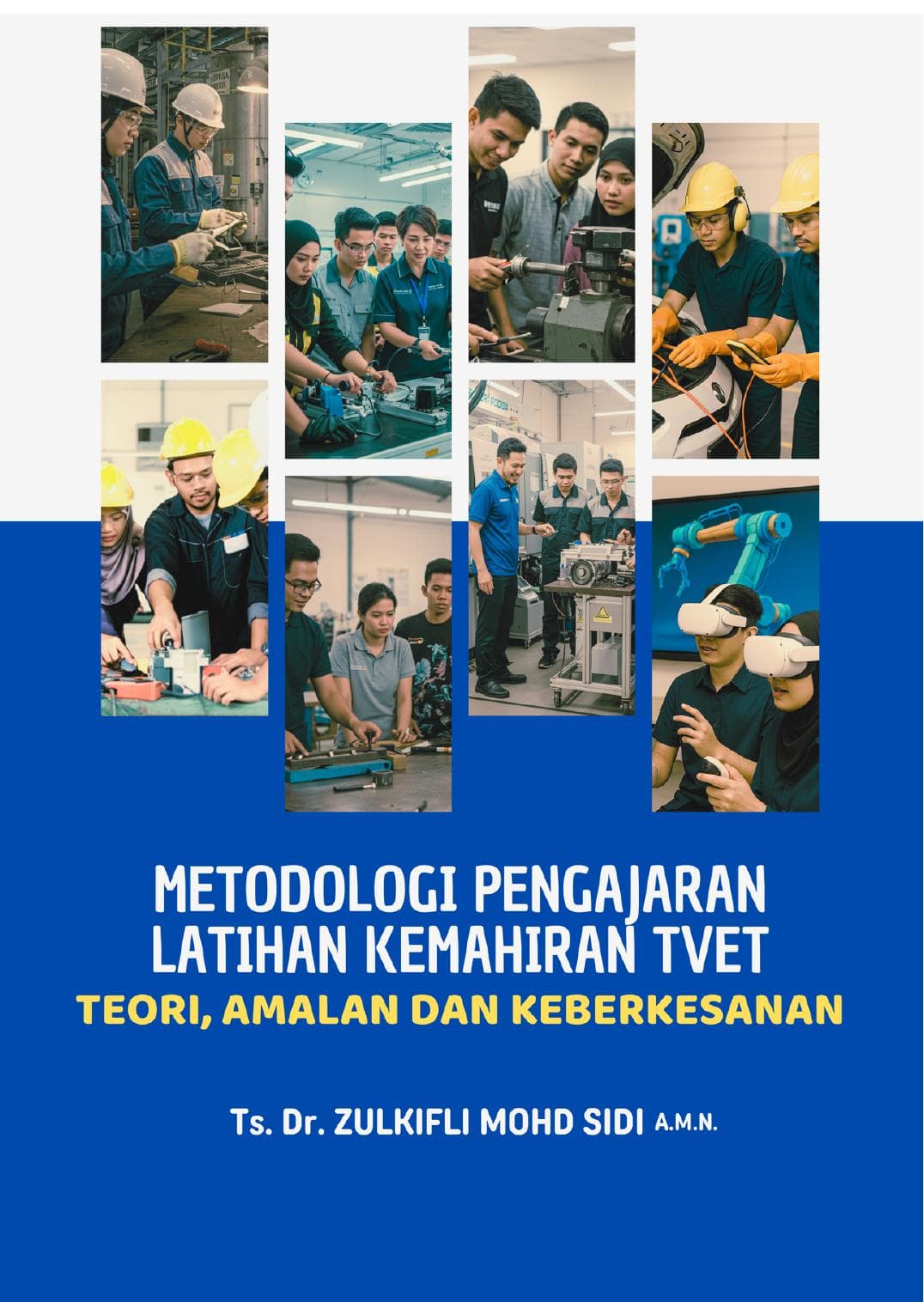 Kulit buku Metodologi Pengajaran Latihan Kemahiran TVET